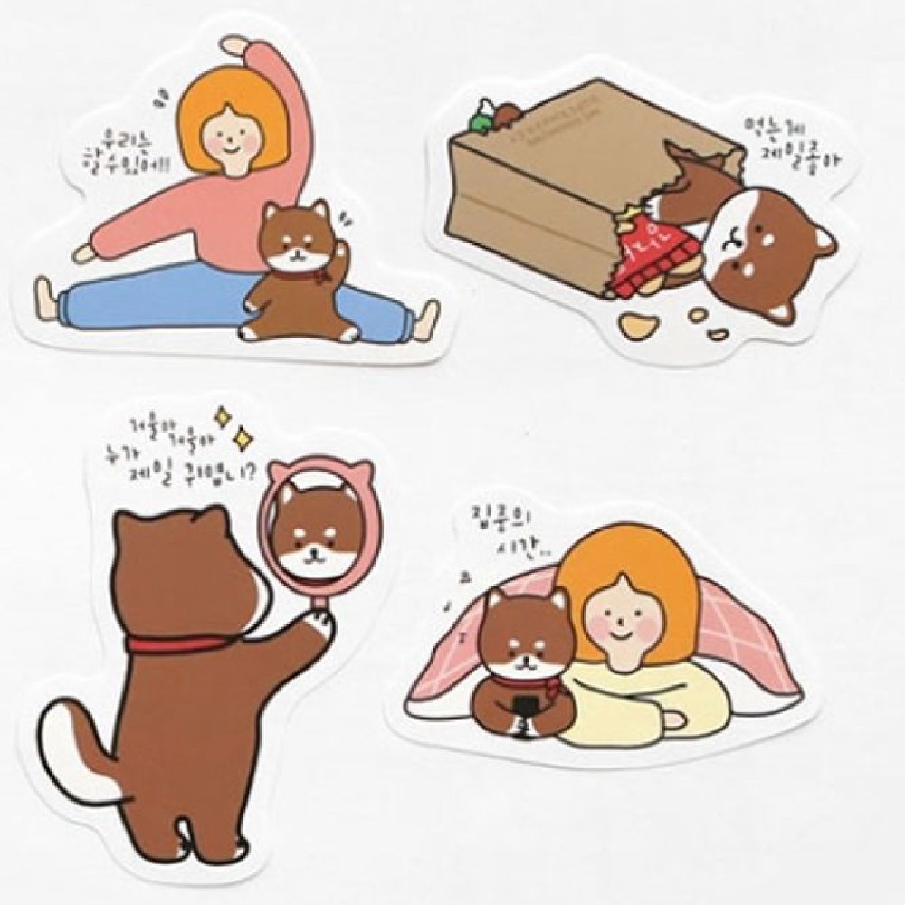 핑크풋 데코 스티커 디자인 케릭터 꾸미기 스티커