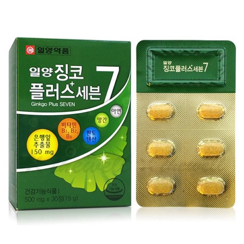 일양약품 징코플러스 세븐 500mg x 30정