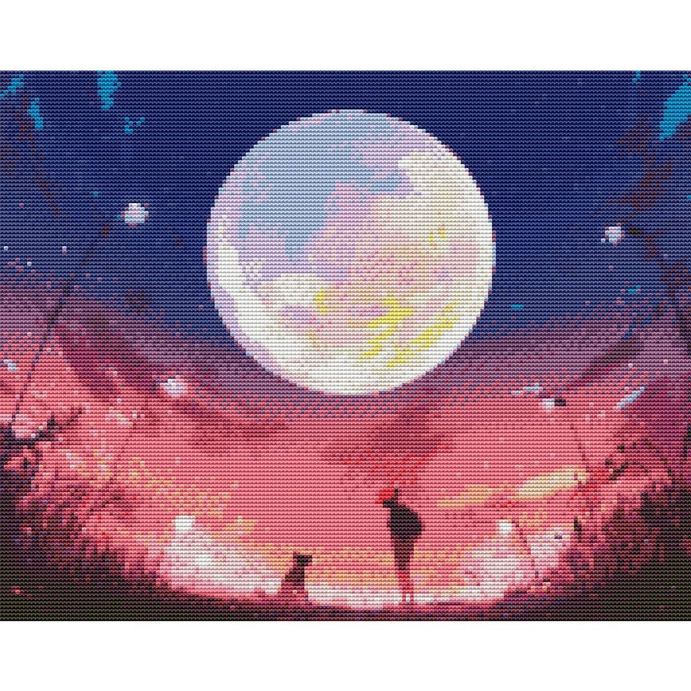 하모니아트 보석십자수 40x50 그날밤 너와 나