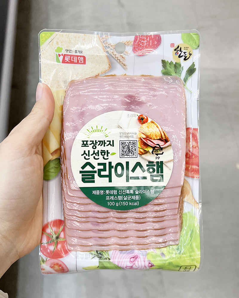 롯데햄 슬라이스햄 100g x 3개 86043