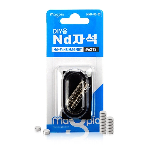 DIY강력자석 원형 8개입 12X3T