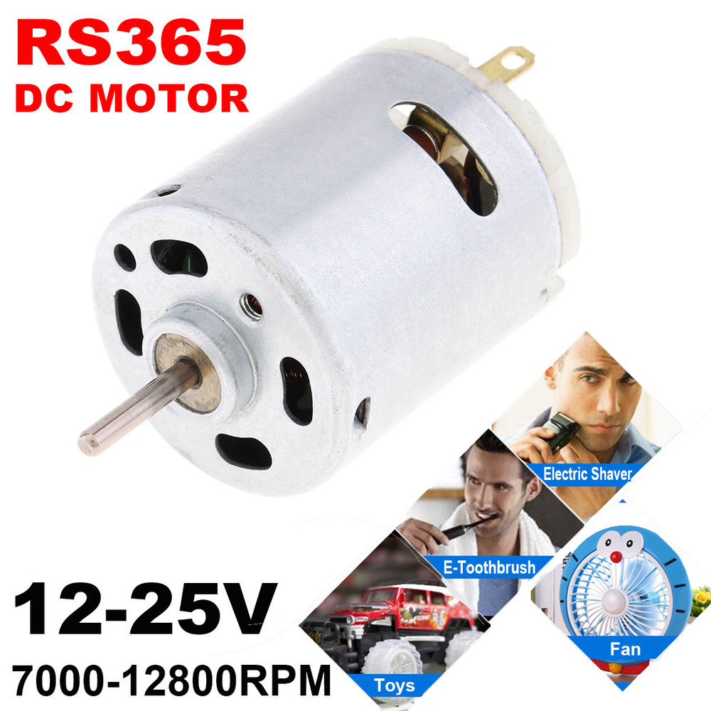 DC 모터 3V 6 R140 헤어 드라이어 용 고속 카본 브러쉬 전기 DIY 장난감 팬 미니 마이크로 RS365