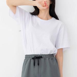 레이어드 면티 반팔티셔츠 무지티 여름 기본티