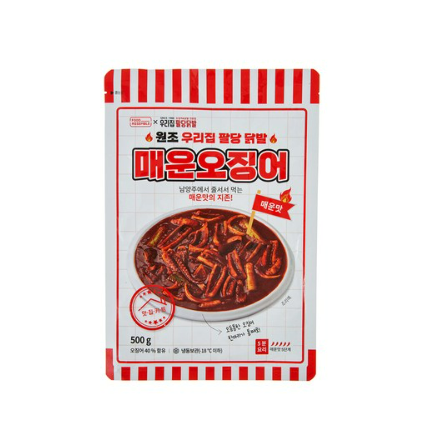 푸드어셈블 푸드어셈블 우리집 팔당닭발 매운오징어 매운맛 500g