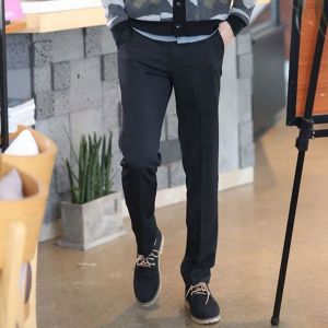 정장바지 일자슬랙스 비사이즈 캐주얼팬츠 면접바지 블랙S