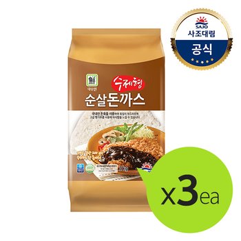 사조대림 대림냉동 수제형 순살돈까스 2 000g x3개
