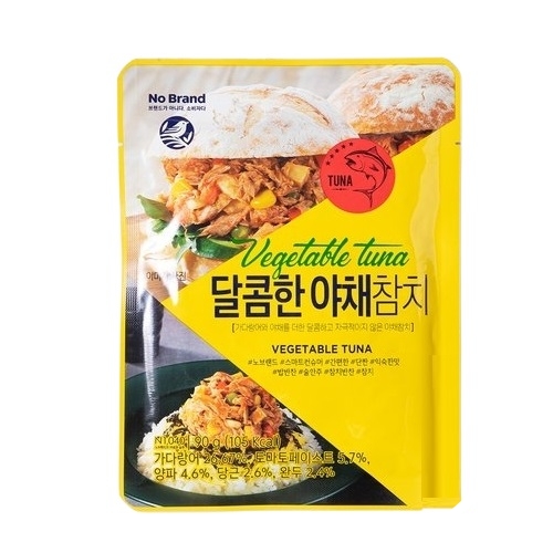 오뚜기에스에프 노브랜드 달콤한 야채참치 90g