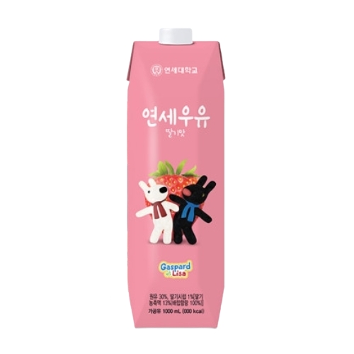 연세우유 연세우유 딸기맛 우유 1L