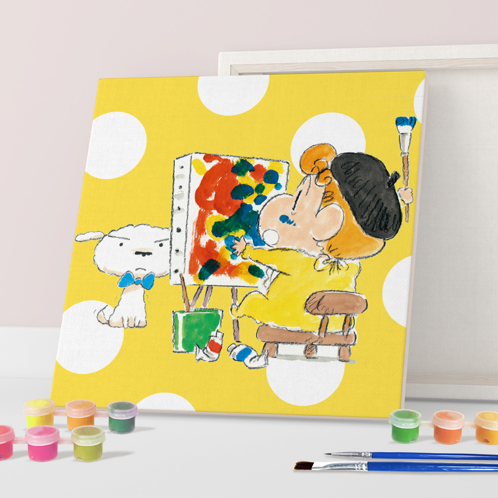 아이러브페인팅 DIY 캔버스 액자형 짱구 그림그리기 짱아는 화가 20x20