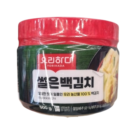 들빛식품 요리하다 썰은 백김치 500g