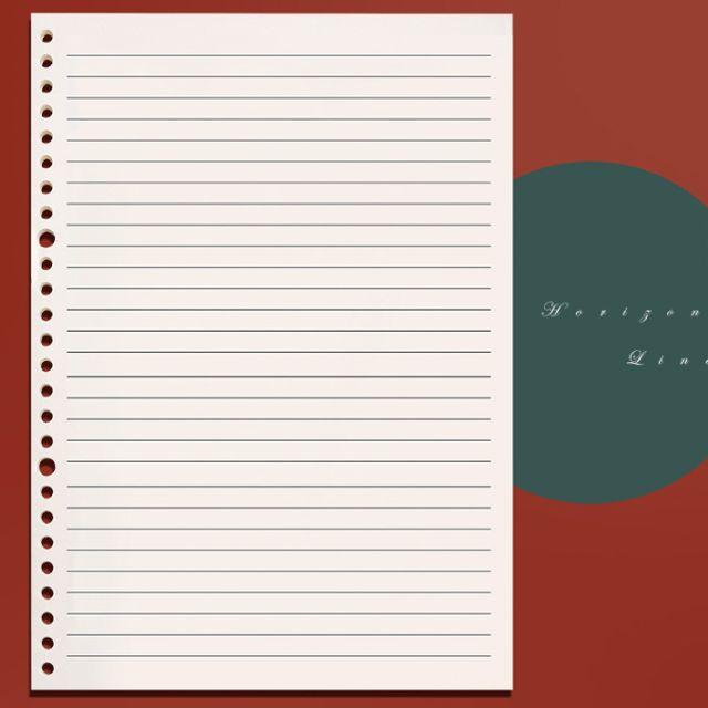 키밍 리필 노트 A4 A5 B5 바인더 일기장 메모장 B5모눈 용지