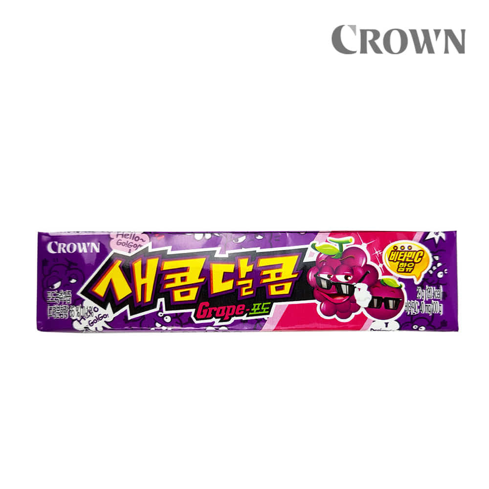 크라운제과 새콤달콤 포도 29g 90개