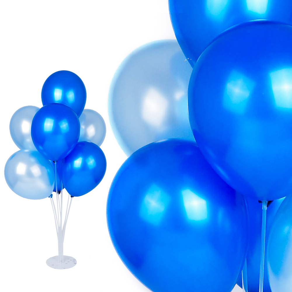 풍선꽂이장식세트70cm 블루파티 파티용품 생일 장식