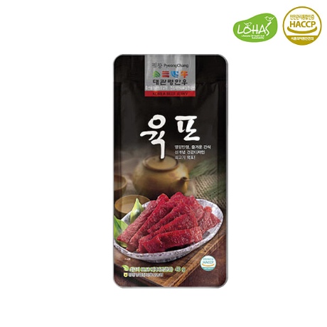 항진축산 슈퍼한우특허등록 대관령 한우 육포 40g