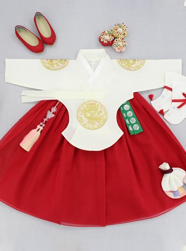 장미 여아 아동한복 8호 초등학생 설날 추석 의상