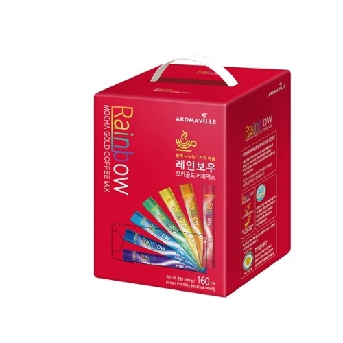 아로마빌커피 레인보우 모카골드 커피믹스 12g 