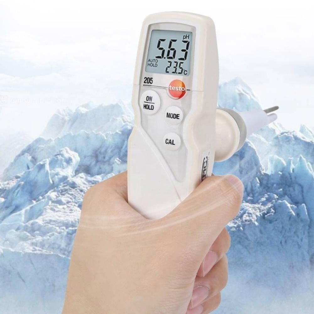 Testo 205 PH 측정기 육류 반고체 매질용 전문 디지털 온도 측정 장치