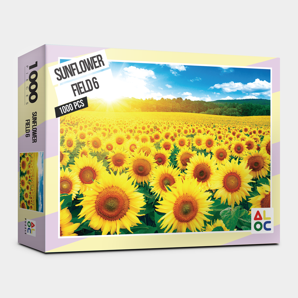 명화 풍경 직소퍼즐 1000피스 해바라기들판6 AL3005
