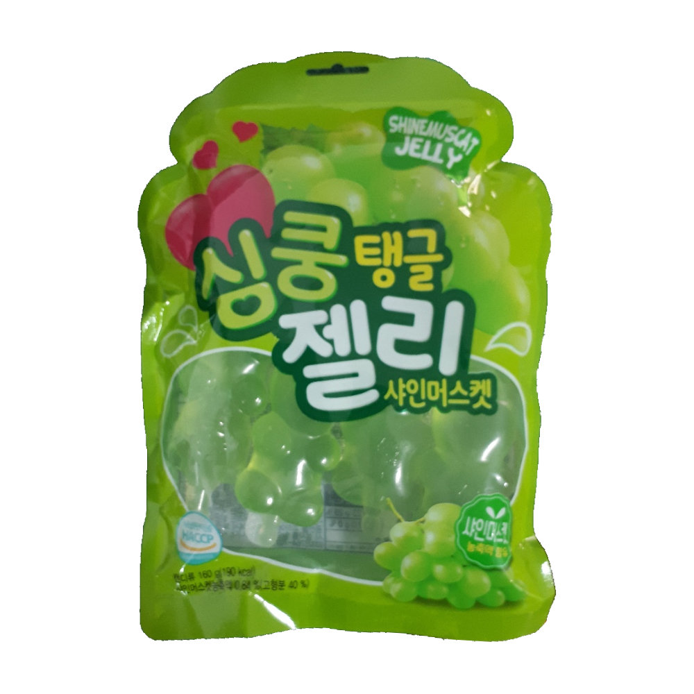 서주제과 심쿵 탱글 젤리 샤인머스켓 160gx8봉지x4곽 쿠쉬쿠쉬 2곽