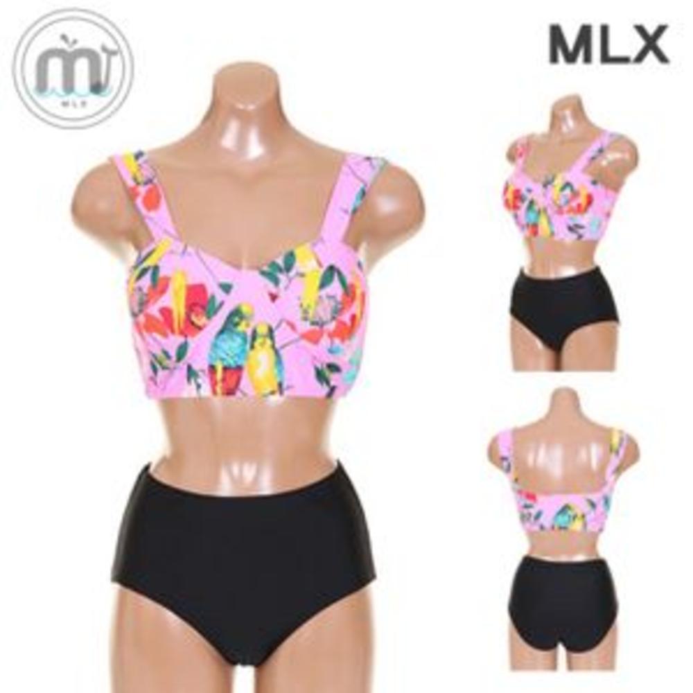 MLX 여자 하이웨스트 비키니 하이웨스트 수영복-DM 348