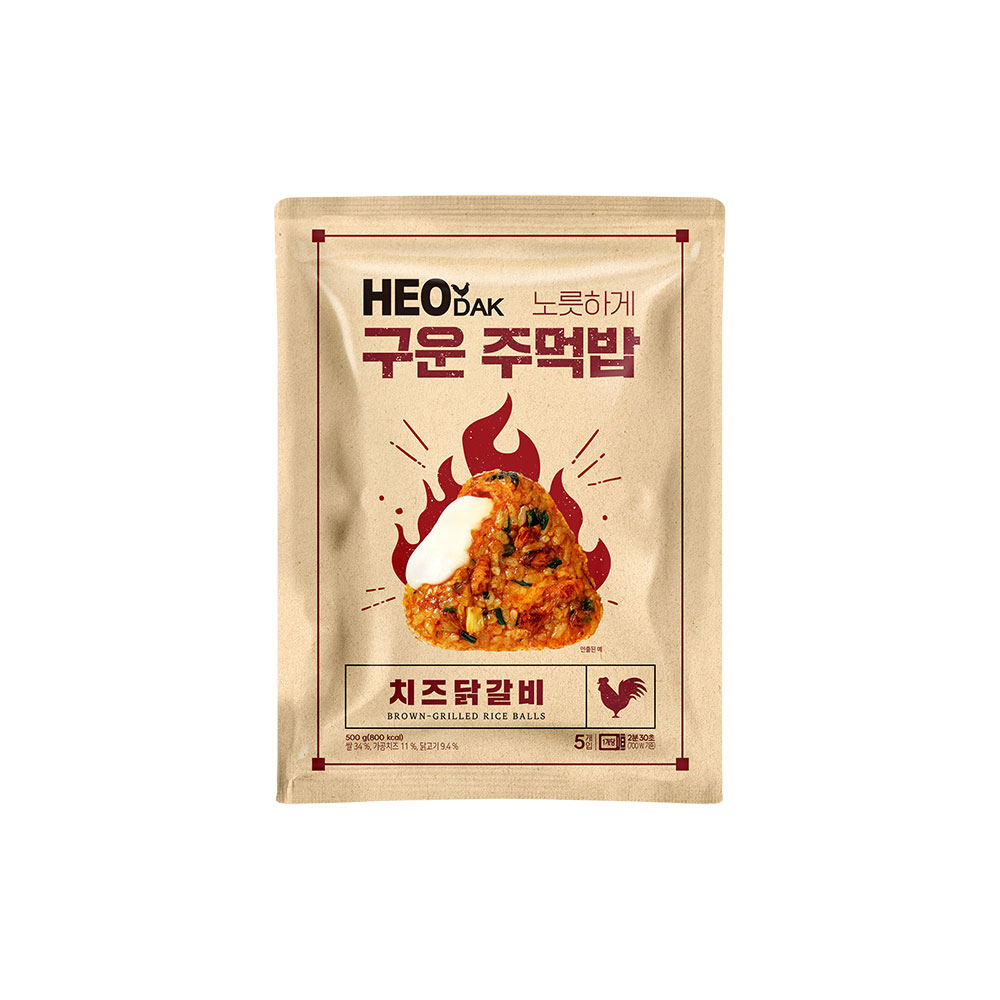 한우물 허닭 구운주먹밥 치즈닭갈비 500g