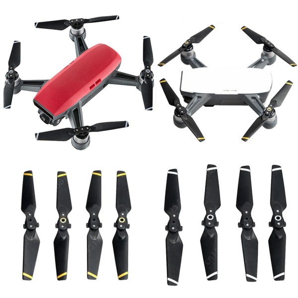 DJI 스파크 드론용 퀵 릴리스 접이식 탄소 섬유 블레이드 프로펠러 4730 교체 소품 날개 예비 부품 액세서