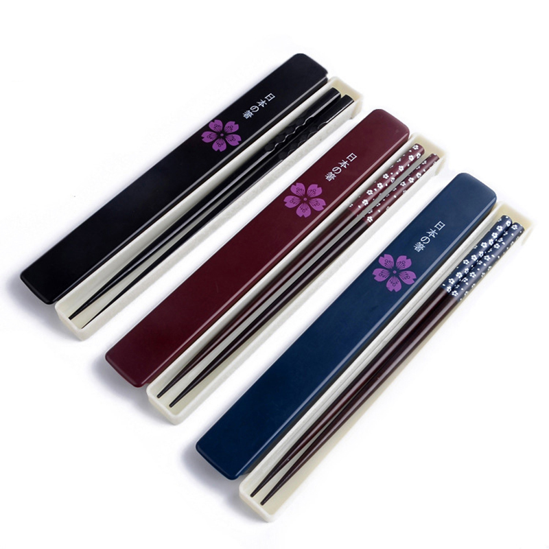 중식칼 중화식도 중식도 일식도 일본 젓가락 with box set natural ironwood handmade