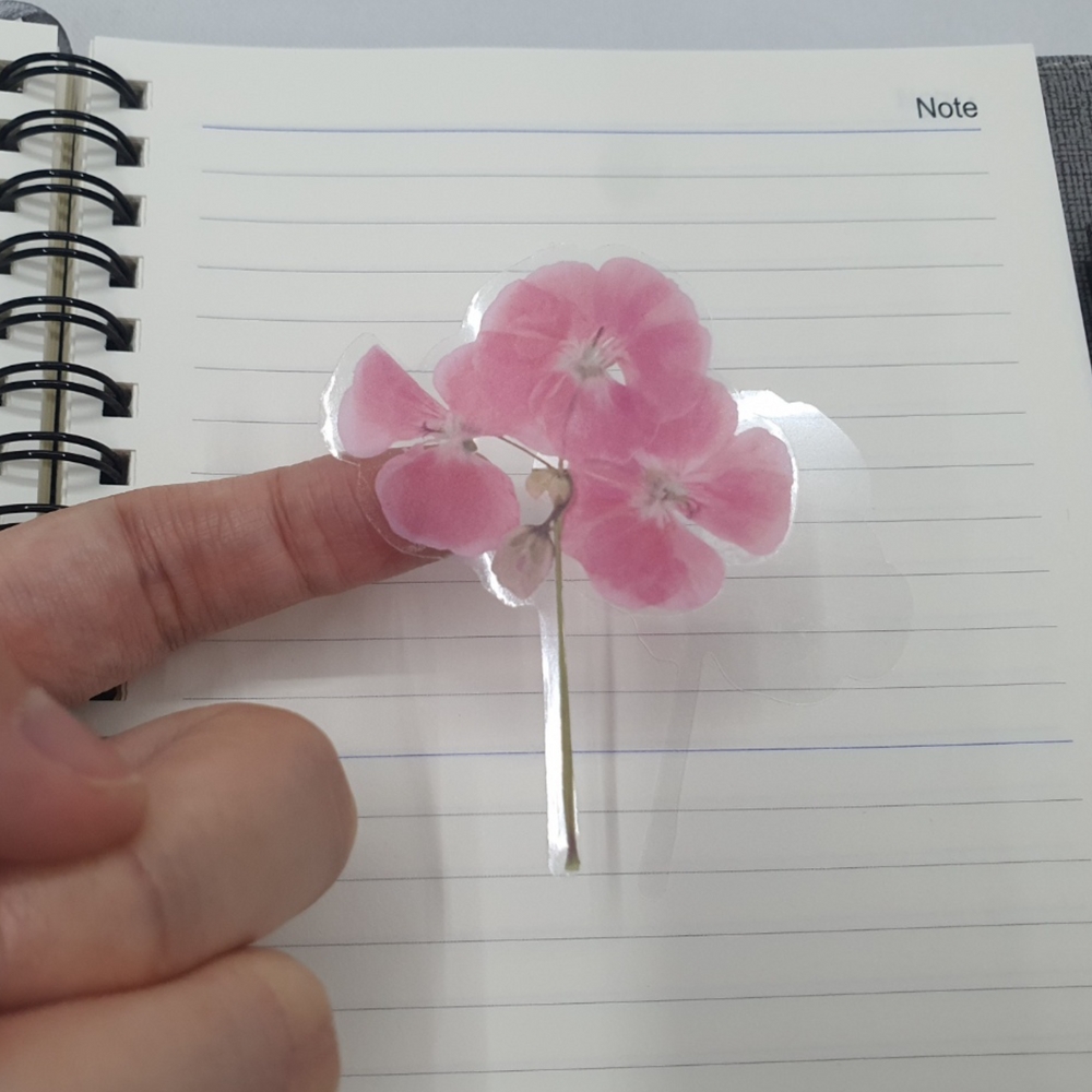 폰꾸 다꾸 압화 이미지 꽃 스티커