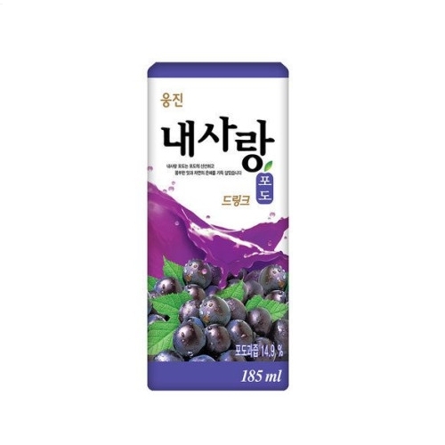 웅진식품 웅진 내사랑 포도드링크 185ml