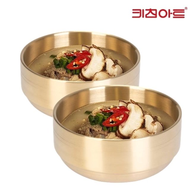 키친아트 키친아트 키친아트 금상첨화 티타늄 이중 탕기 중 17cm-2개