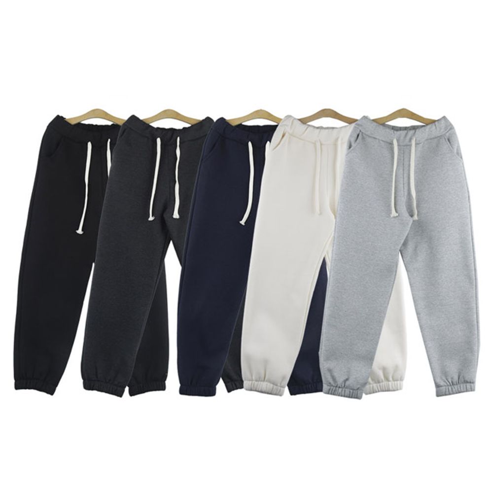 여자 5컬러 트레이닝팬츠 1P 기모 데일리 겨울