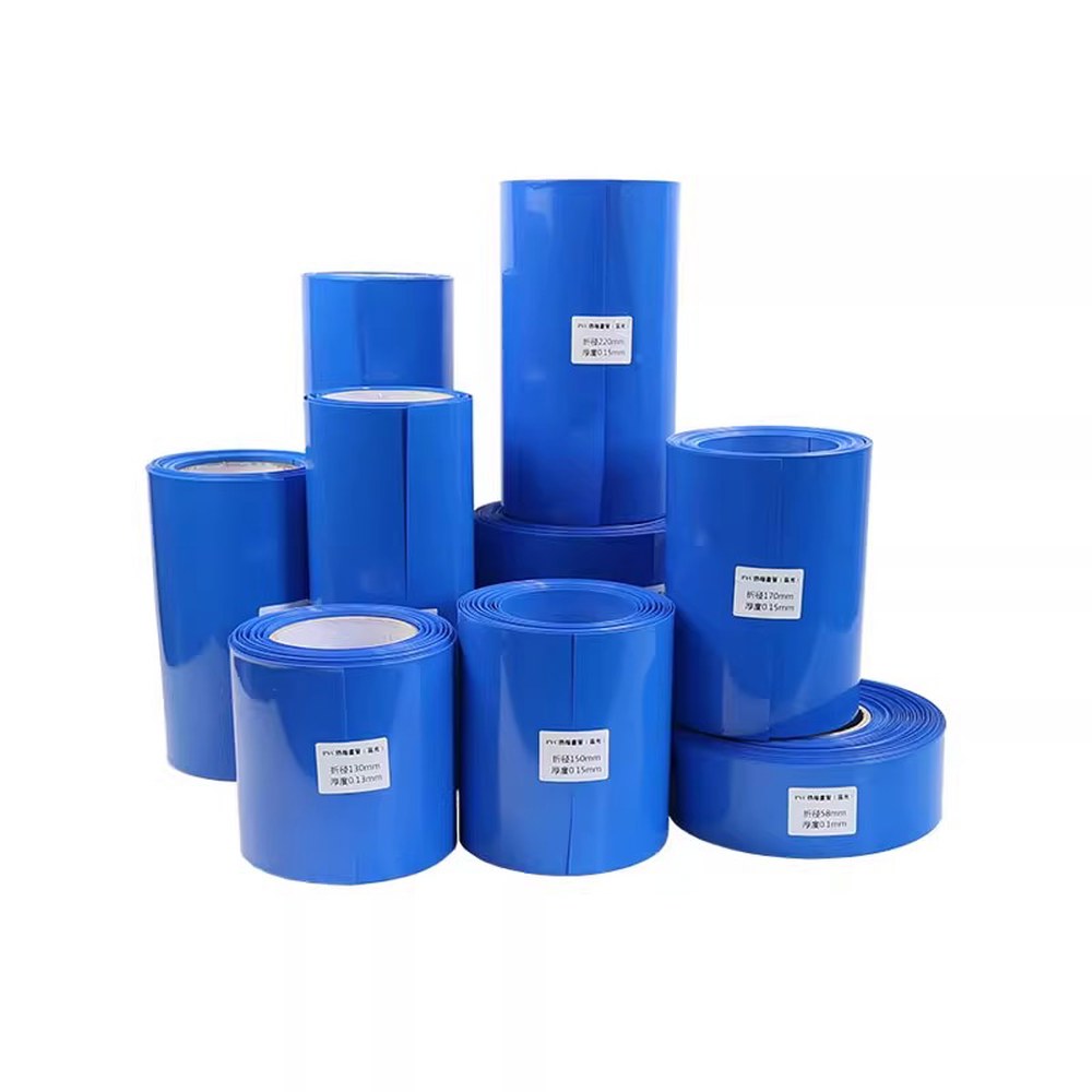 0 두꺼운 절연 PVC 파란색 열 수축 튜브 18650 배터리 필름 슬리브 1KG