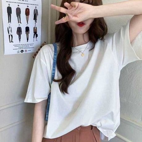 여름티셔츠 데일리 티셔츠 라운드 베이직 20대 학생