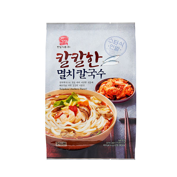 한일식품 본고장 칼칼한 멸치 칼국수 429g 2인분