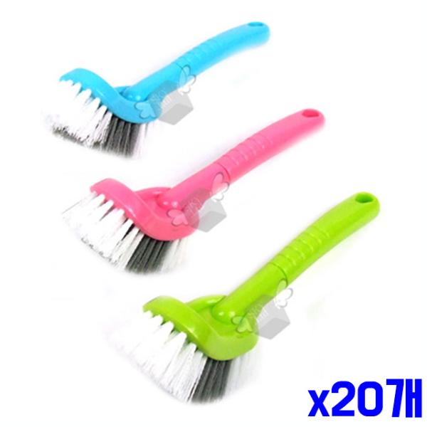 욕실용 핸디형 청소솔 브러쉬 3색상 x20개 청소도구