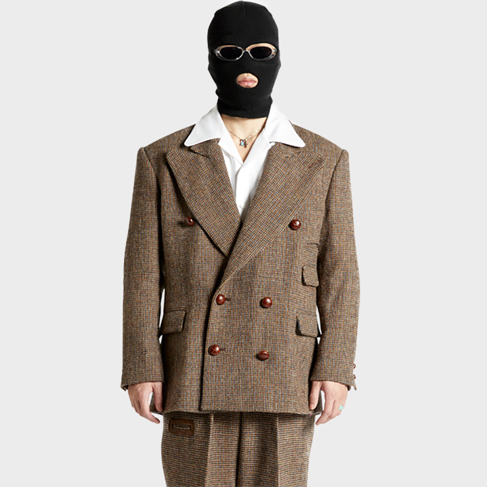 홍우성 Harris Tweed Oversized Jacket