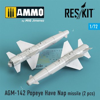 1대72 팝아이 헤브 냅 미사일 - 2개 F-4 F-15 F-16 용 CGRS72-0146 AGM-142 F-111