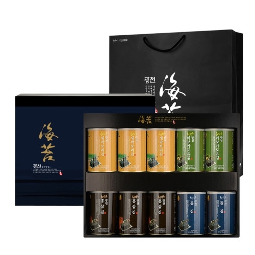 광천맛김식품 해달음 명품광천 10캔 선물세트