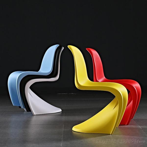 식탁 의자 wuli ins pandong chair plastic 레저 식당 s type 플라스틱 디자이너 식당 2022