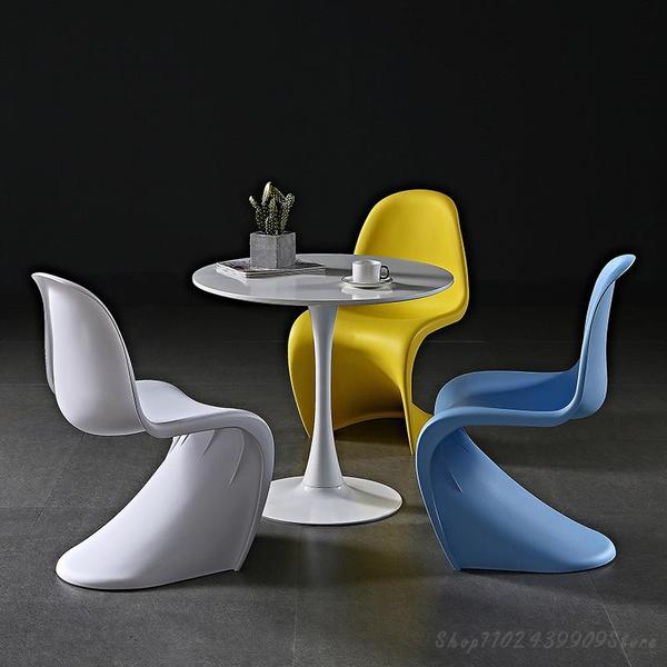 식탁 의자 wuli ins pandong chair plastic 레저 식당 s type 플라스틱 디자이너 식당 2022