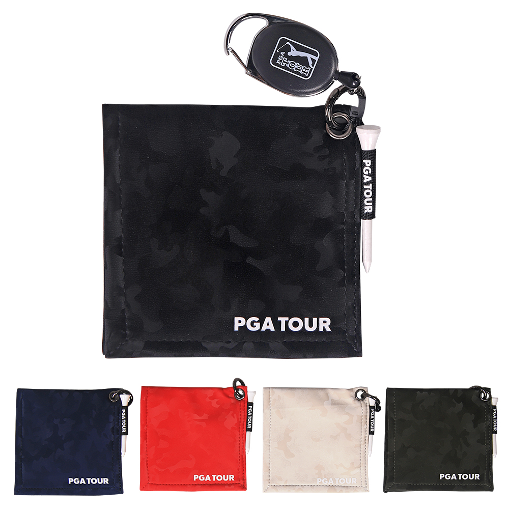 카모 PGA투어 카모 골프 릴 클리너 스포츠 타올 12x12 cm 50g 1개 21PTACL