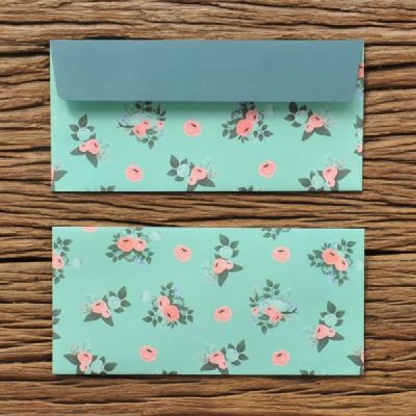 아트박스 모노라이크 시크릿가든 봉투 세트 - Mint 5P