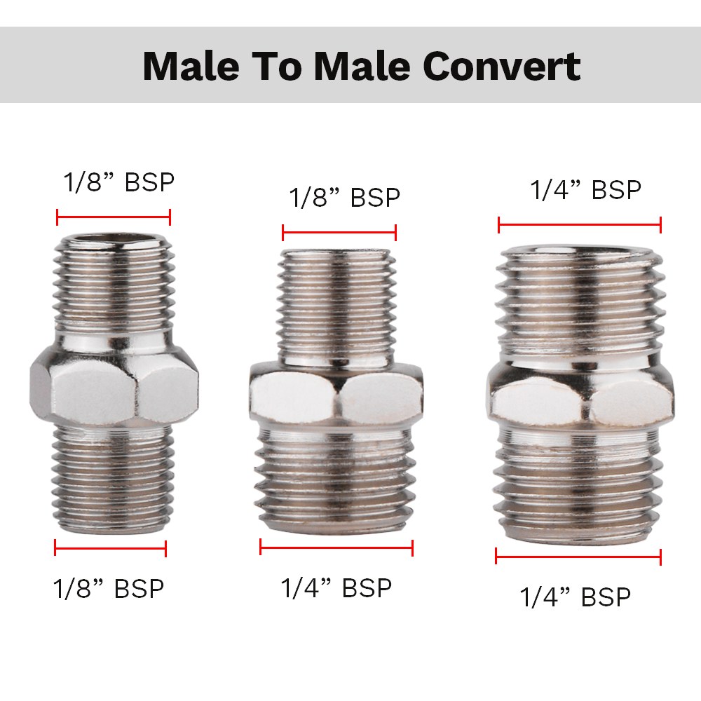 전문 7pcs 에어 브러시 어댑터 키트 피팅 커넥터 세트 압축기 호스 변환 플러그 1 8 1 4 BSP Male Femal