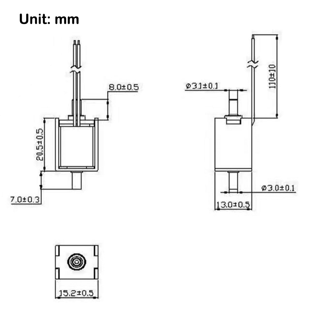 소형 전기 솔레노이드 워터 밸브 DC 12V N C 상시 닫힘 공기 환기 15x13mm
