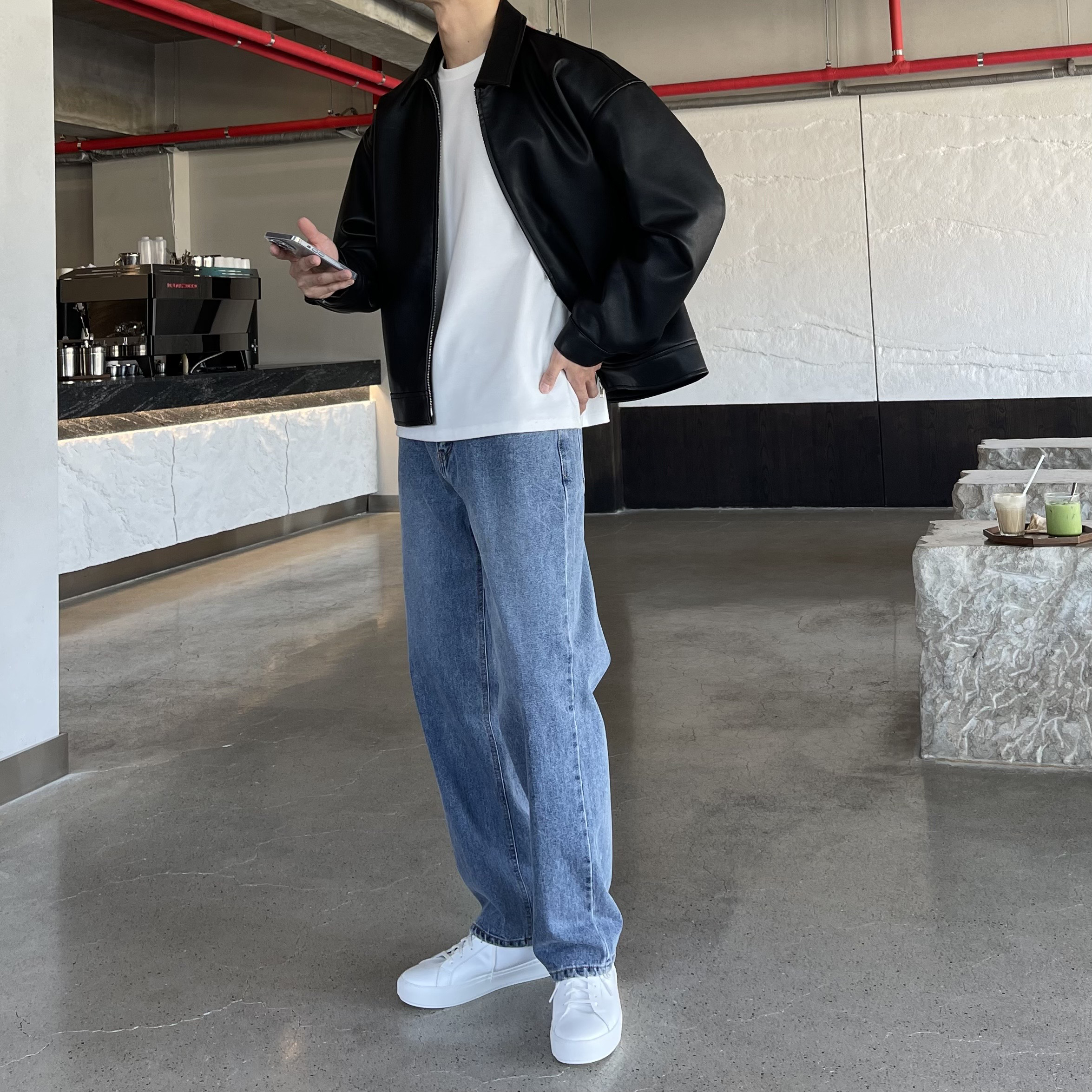 인생핏 스탠다드 세미와이드 데님팬츠