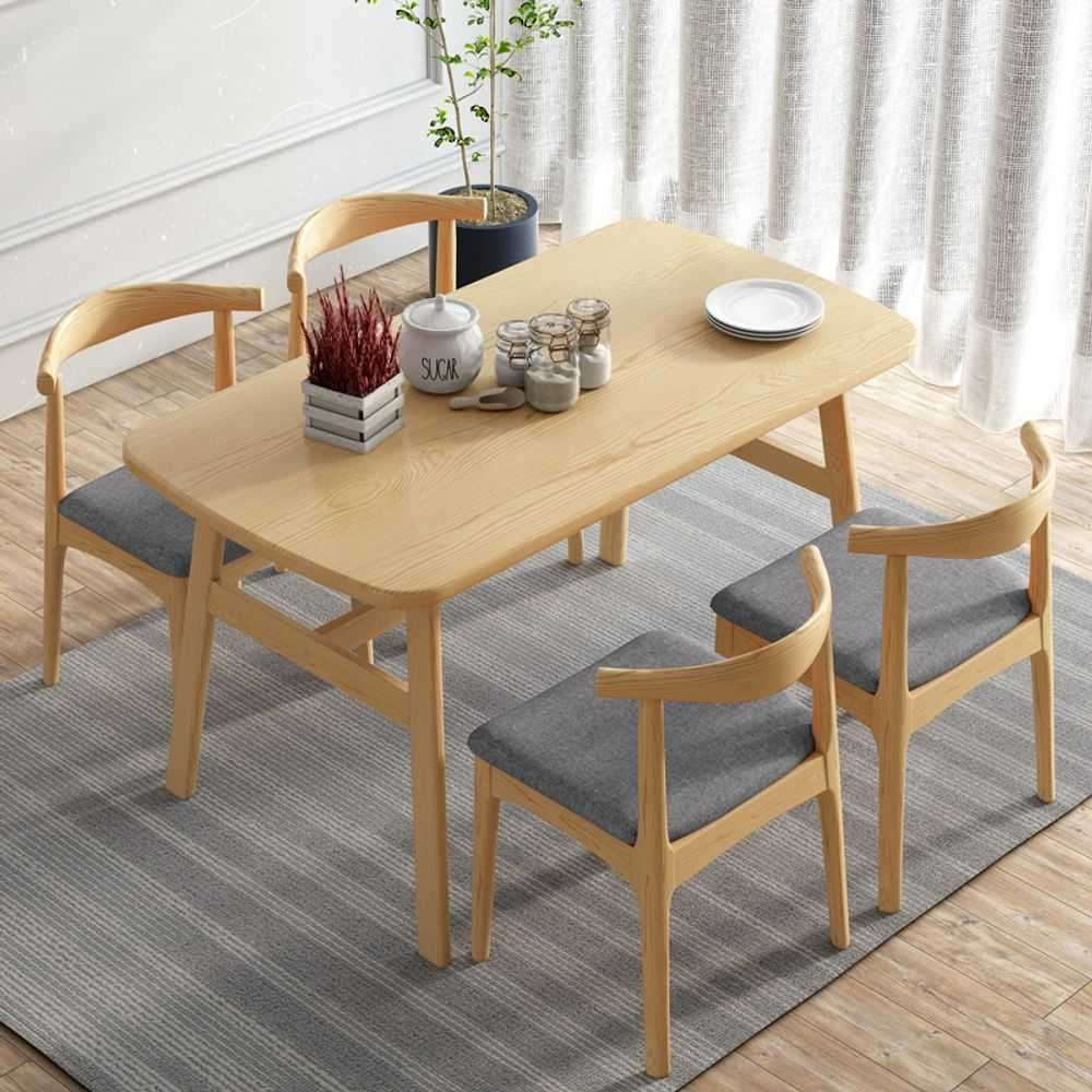 폭 좁은 간단한 식탁 거실 테이블 작은 4인용 책상 월넛 120x60cm-테이블1개