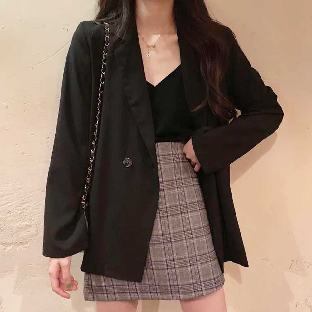 여자 데이트룩 캐주얼 슈트 코디 루즈핏 긴팔 재킷