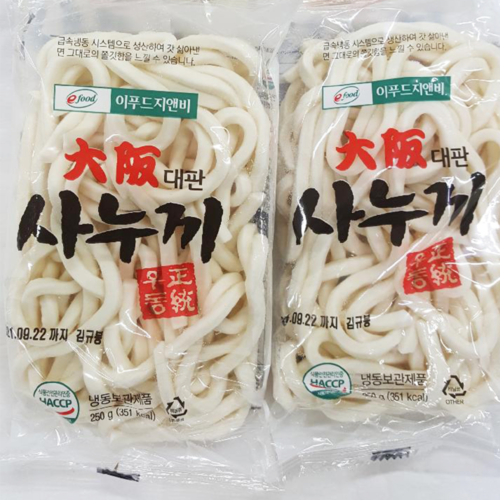 양산시 배달 쫄깃한 우동면 사누끼 4개 양산남부 통영멸치건어물직판장