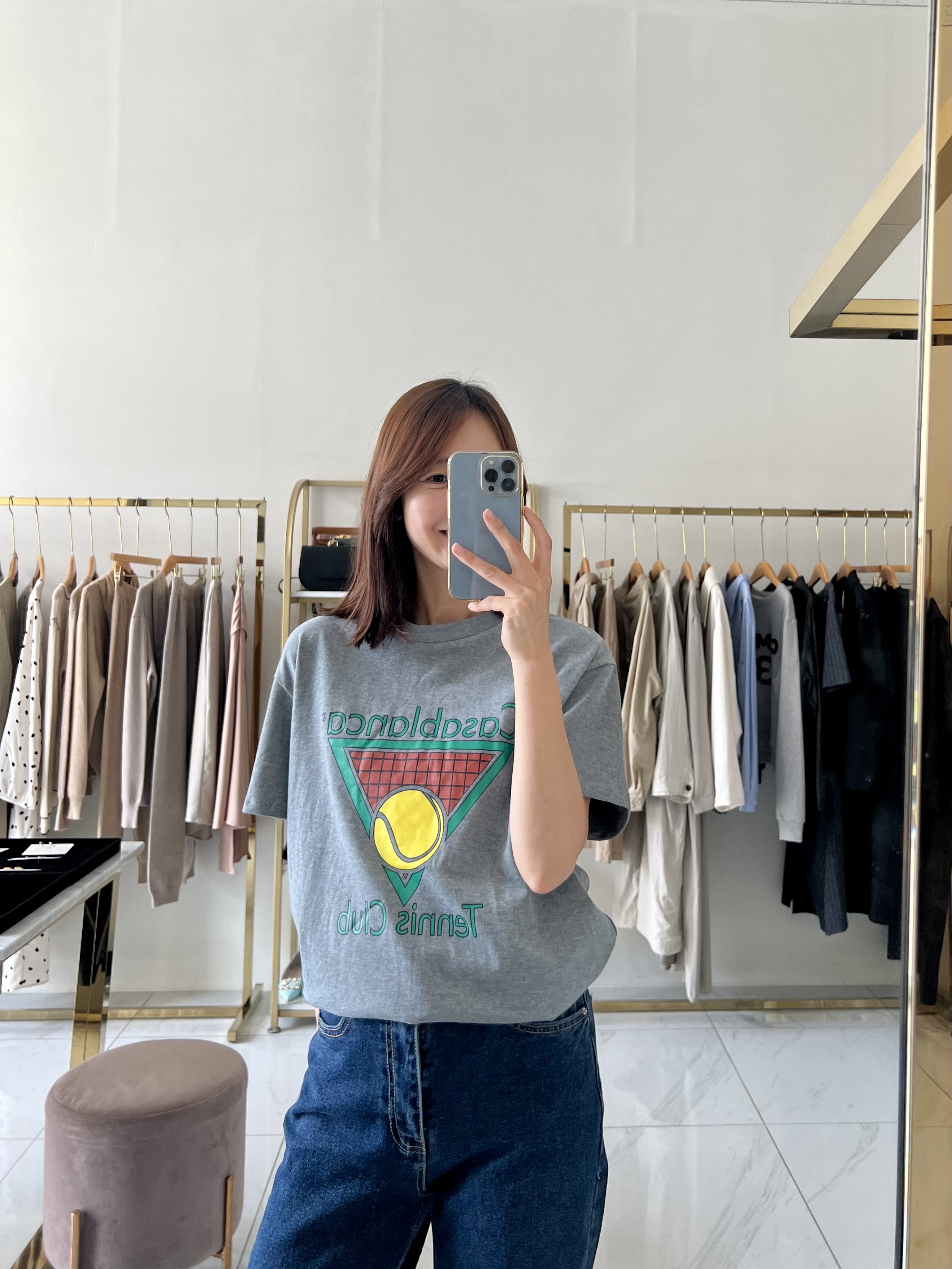 반팔 레터링 간절기티셔츠 티아모도노
