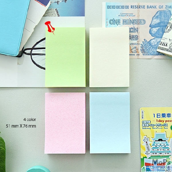 프린텍 재생지 스티키노트 51x76mm 100매